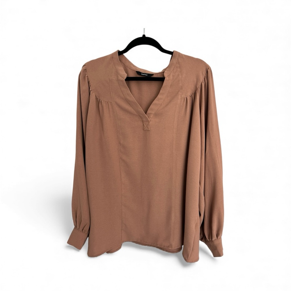 Elegant Tan Women's Blouse